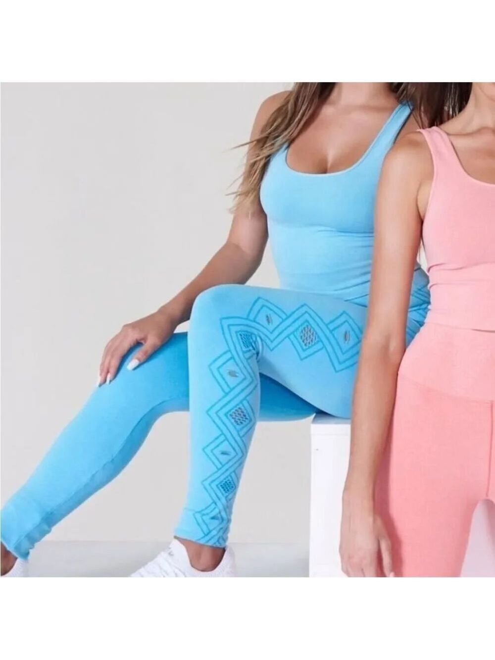 Spiritual Gangster High Rise Seamless Legging with laser cuts on the side